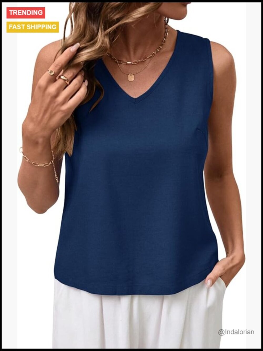 Linen Crop Tank Top V Neck Sleeveless Summer Tops for Women Woven Non-Stretch